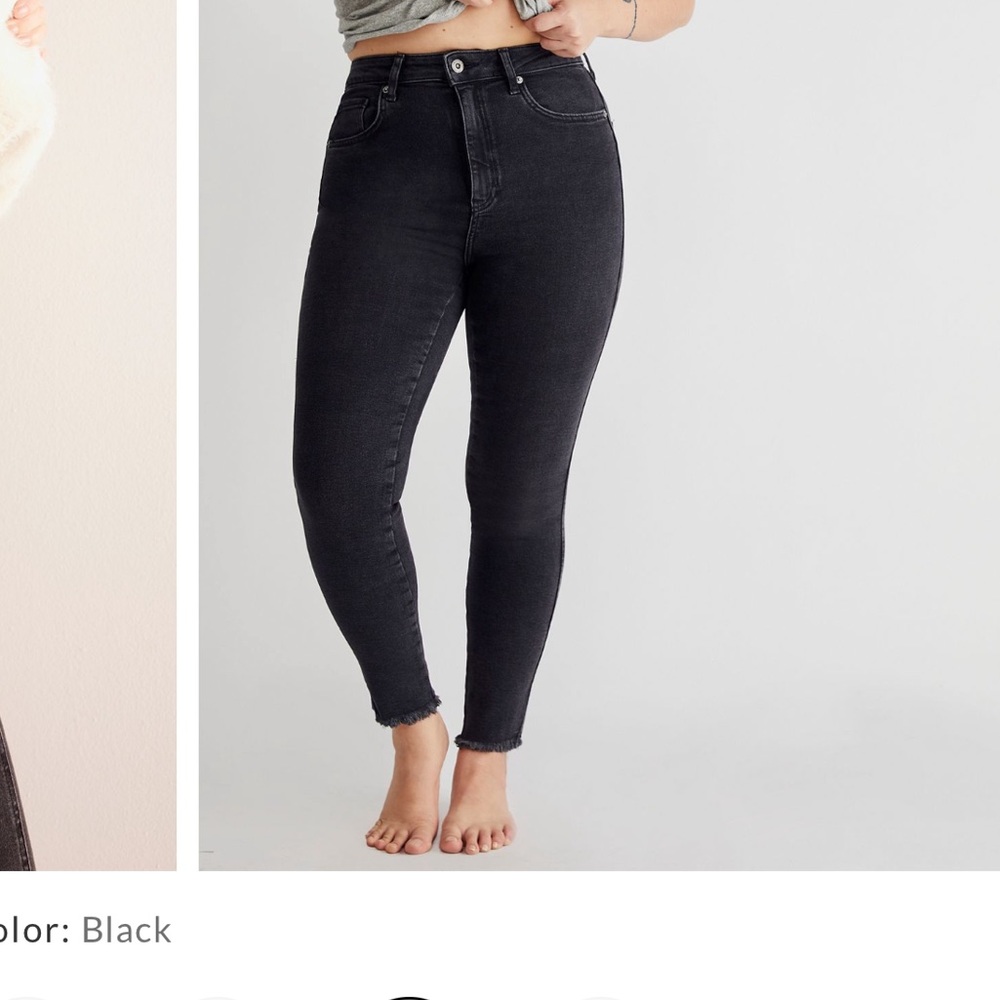 We the free raw high-rise jeggings
